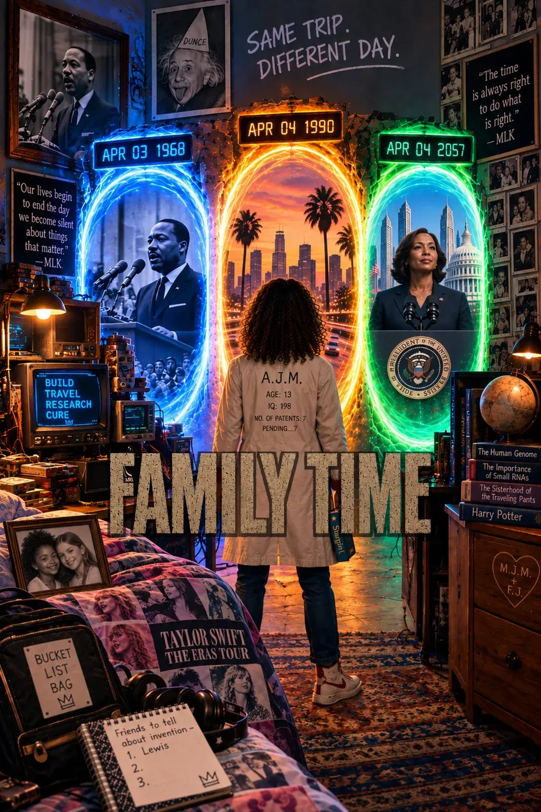 Poster artwork for the screenplay Family Time