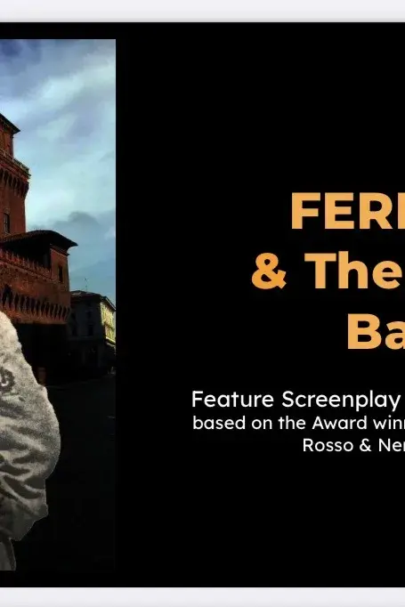 Poster artwork for the screenplay FERRARA AND THE YOUNG BALBO