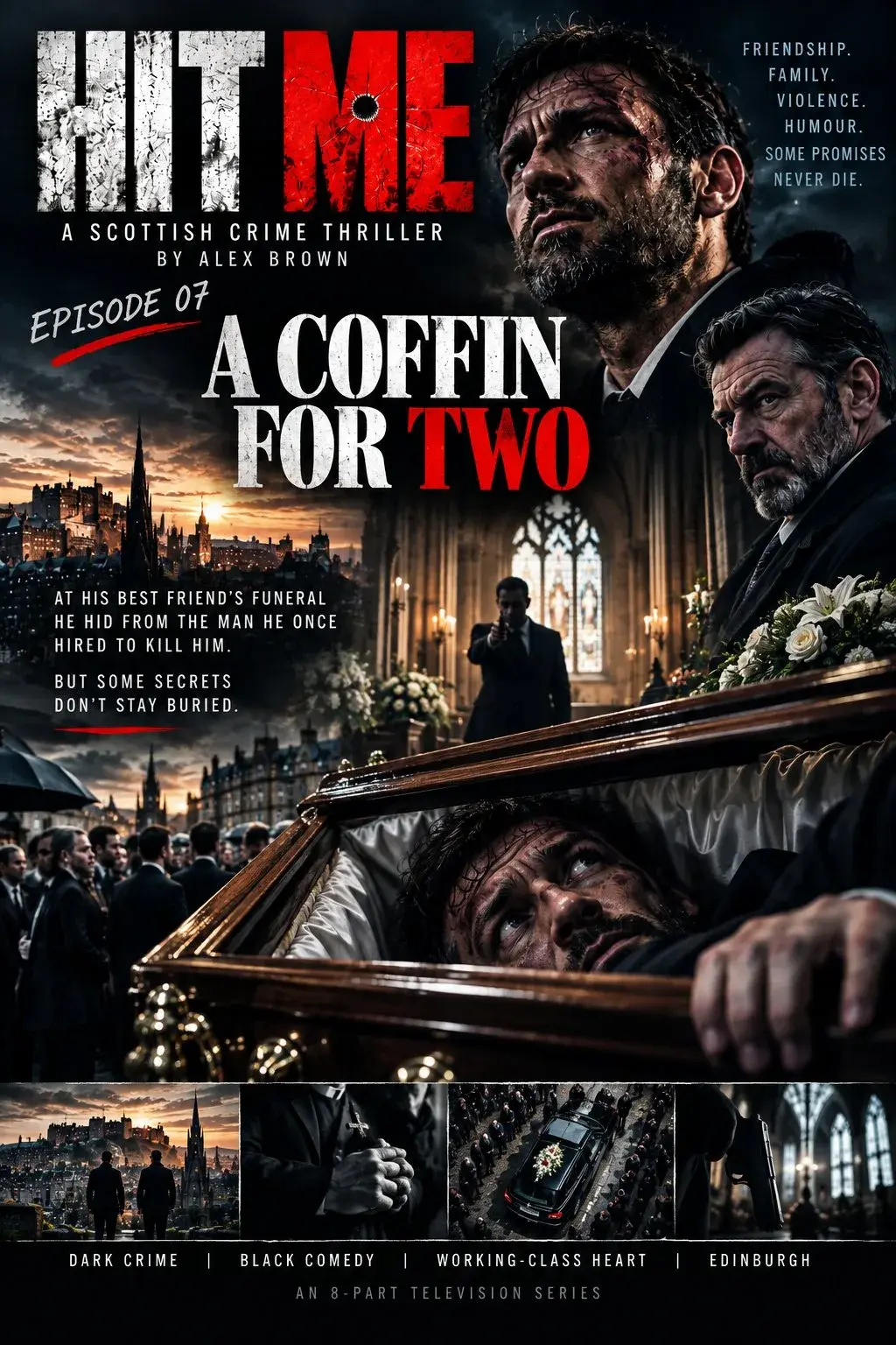Poster artwork for the screenplay Hit Me Episode 07 "A Coffin for Two"