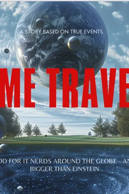 Poster artwork for the screenplay TIME TRAVELLER
