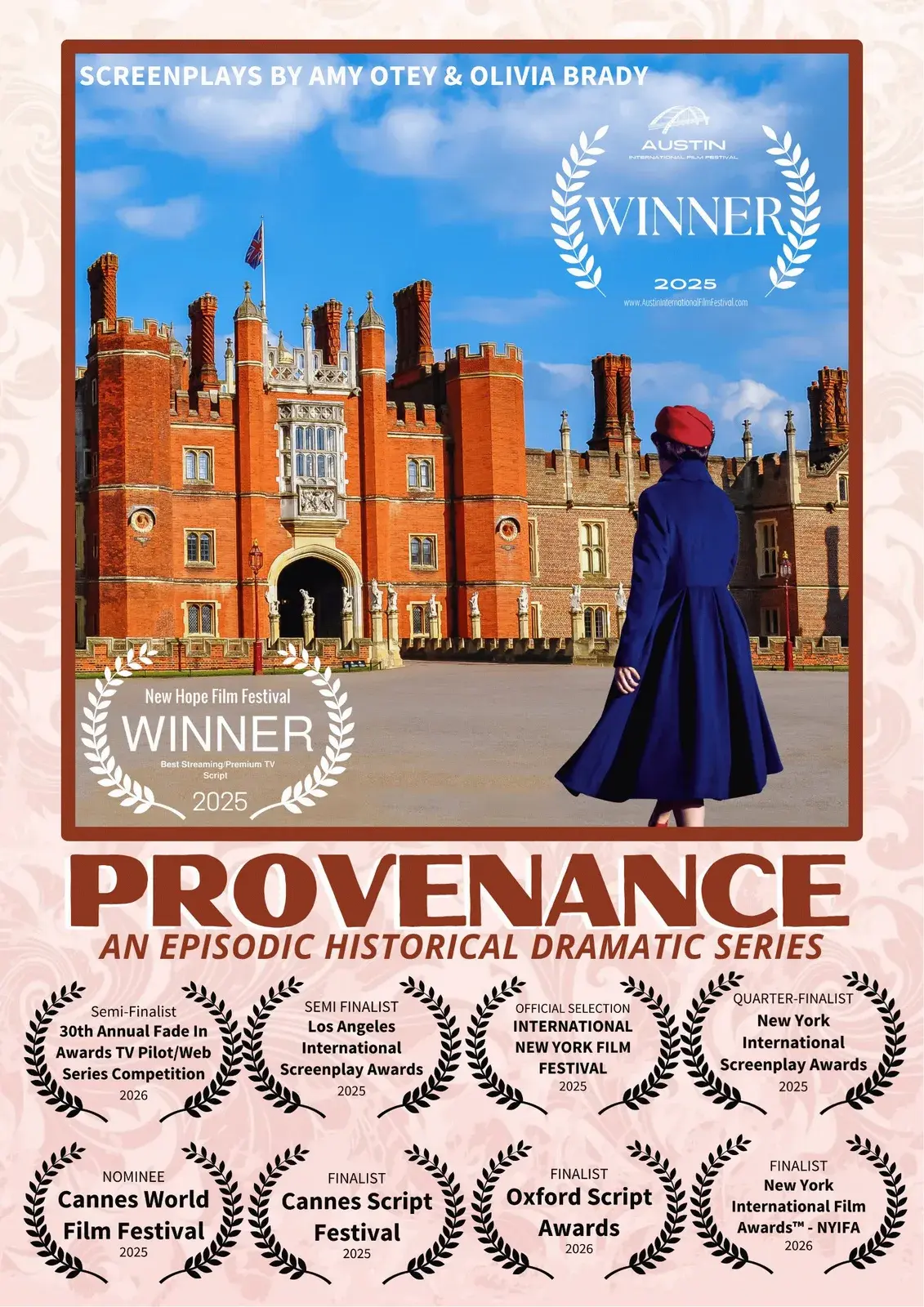 Poster artwork for the screenplay Provenance (Pilot/Episode 1)