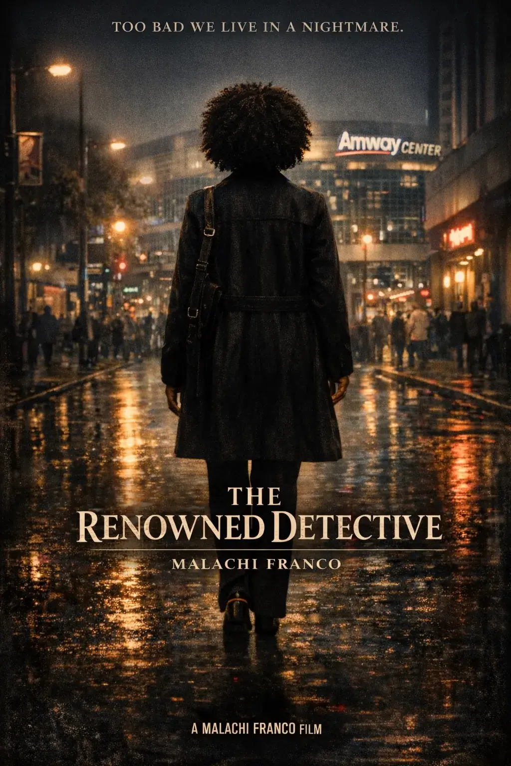 Poster artwork for the screenplay The Renowned Detective